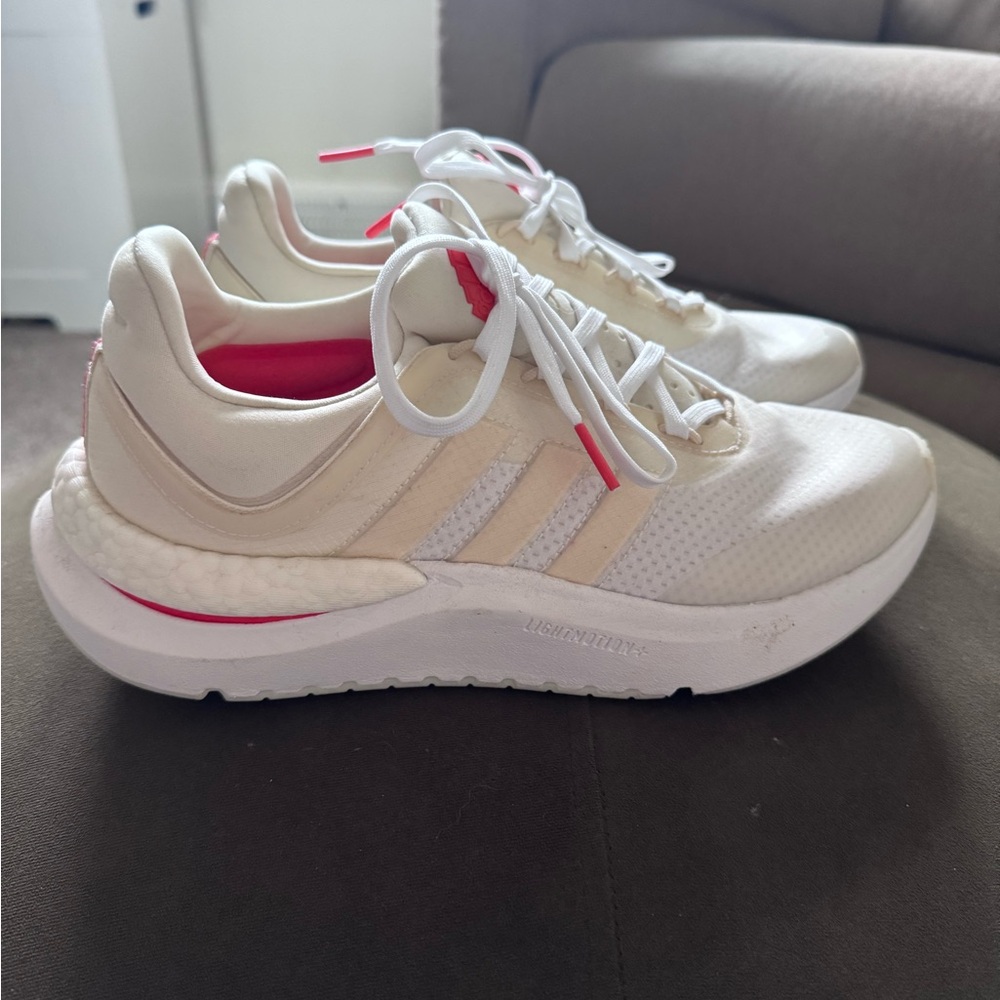 adidas Women’s Cream & red Athletic Running Shoes